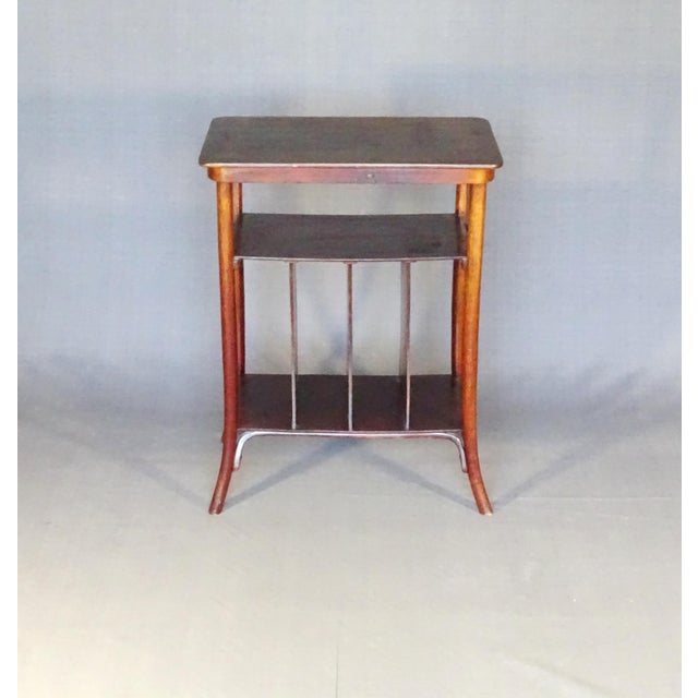 Side Table by Kolomann Moser Sheet Music Holder for Kohn, 1905 For Sale - Image 4 of 11