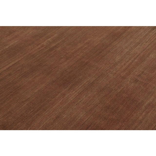 2010s Rug & Kilim’s Modern Textural Rug, Rich Tone-on-Tone Beige-Brown and Terracotta For Sale - Image 5 of 8
