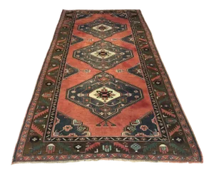 Vintage Turkish Anatolian Oushak Wool and Cotton Area Rug - 5′2″ × 10′10″