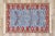 Sky Blue Vintage Oltenian Romanian Kilim Rug, 04'01 X 05'11 For Sale - Image 8 of 9