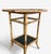 1970s Vintage Octagonal Bamboo Side Table With Black Cane Tops For Sale - Image 17 of 18