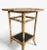 Vintage Coastal Bamboo Octagonal End Table With Black Inset Shelves For Sale - Image 17 of 18