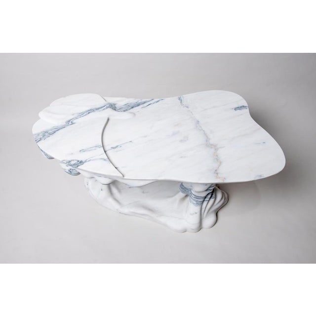 Marsili Handmade Coffee Table in White Marble by Manta For Sale - Image 16 of 18