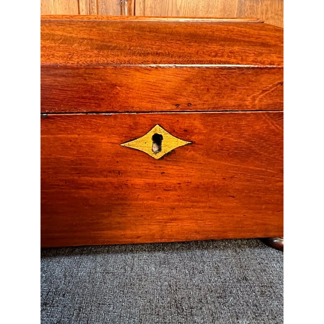 Regency Mahogany Sarcophagus form Tea Caddy For Sale - Image 4 of 12