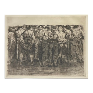 Käthe Kollwitz "Die Gerfangenen" or "The Prisoners" Ferdinand Gallery Etching