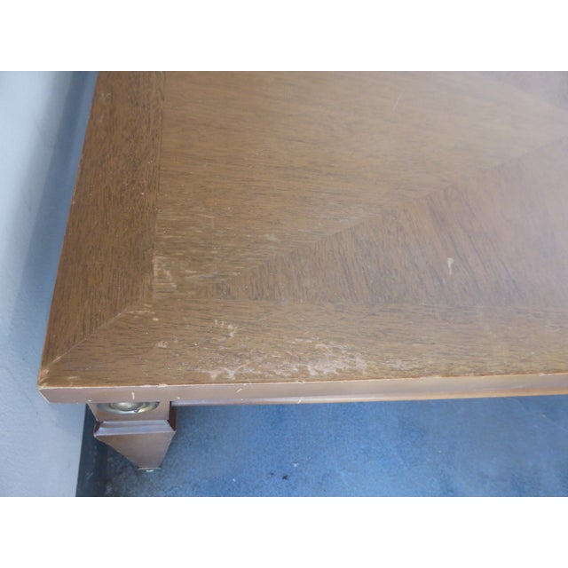 Wood Mid-Century Modern Cocktail Surfboard Table - Regency Style For Sale - Image 7 of 8