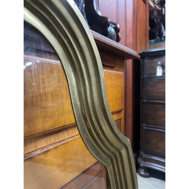 Brown Mid Century Bamboo & Brass Coffee Table For Sale - Image 8 of 8