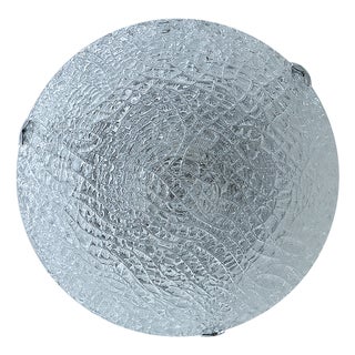 Large Glass Flush Mount from Kaiser-Leuchten, 1970s For Sale