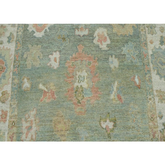Turkish Oushak Rug 5'4" x 9'4" #18531 For Sale In Houston - Image 6 of 8