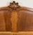 Brown Vintage French Louis Style Oak Double Bed Frame with Carved Headboard For Sale - Image 8 of 13
