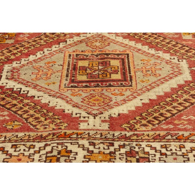 Mid 20th Century Vintage Turkish Oushak Rug - 04'04 X 07'00 For Sale - Image 5 of 9