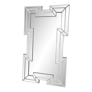Large Bevelled Floor Mirror For Sale