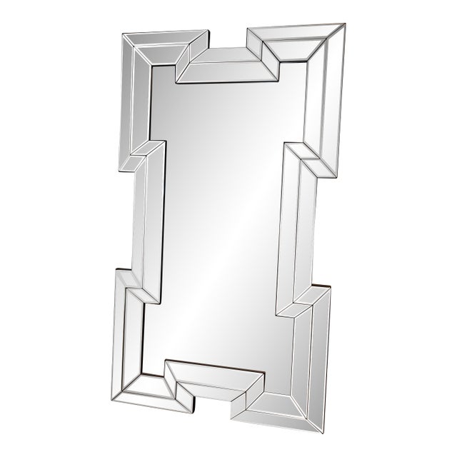 Large Bevelled Floor Mirror For Sale