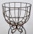Metal Vintage French Art Nouveau Style Jardiniere Iron Plant Stands, Pair For Sale - Image 7 of 11