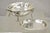 Antique Edwardian Silver Plated Revolving Dome Oval Chafing Dish Food Warmer. Item features Monogram etching "JRE," ornate...