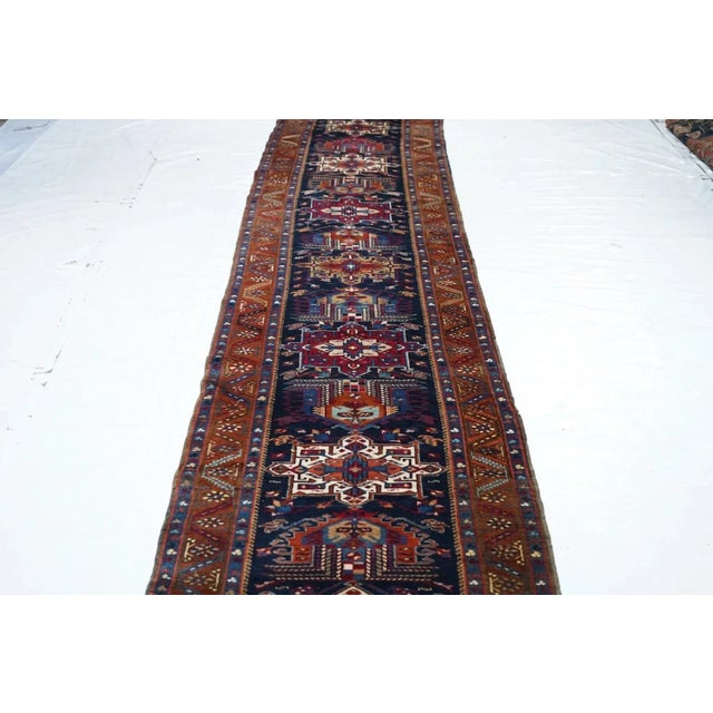 Antique Karajeh Heriz Runner 2'9'' x 14'8'' For Sale - Image 9 of 10