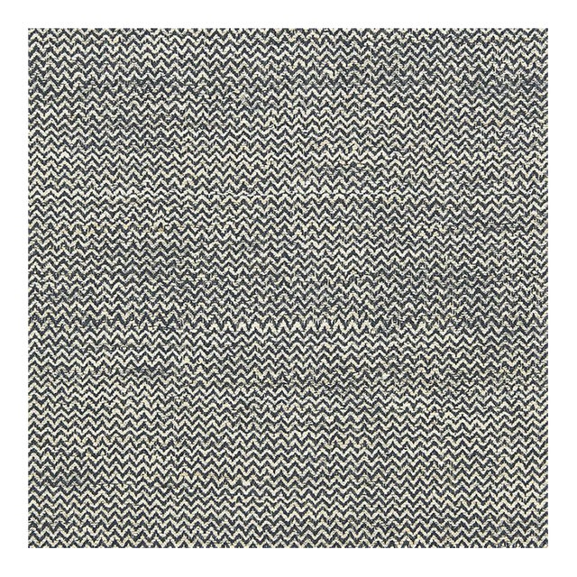 2 Yards Schumacher Alhambra Charcoal/Ivory Fabric For Sale