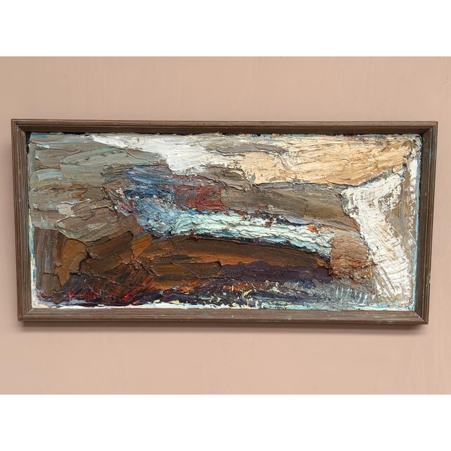 Swedish Artist, Abstract Composition, 1950s, Oil on Canvas, Framed For Sale - Image 15 of 18