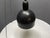 Architectural Black and White Swirl Murano Glass Pendant from Venini, 1980s For Sale - Image 3 of 10