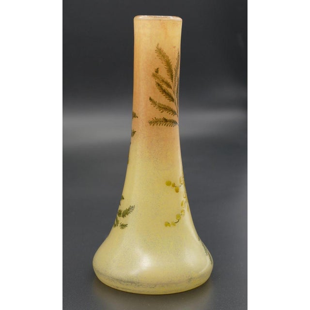 French Art Nouveau Vase from Legras & Cie For Sale - Image 3 of 5