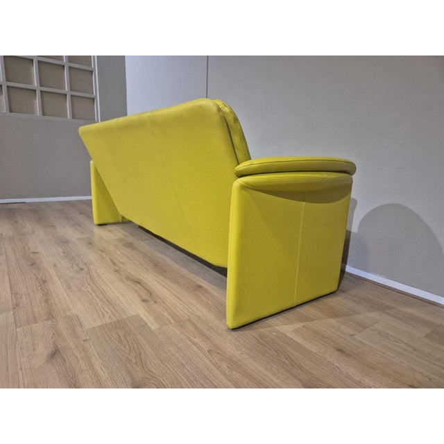 Lime Green Catalpa 3-Seater Sofa from Leolux For Sale - Image 9 of 13