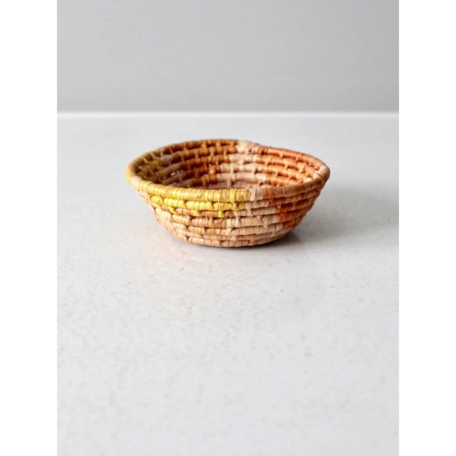 American Vintage Coil Basket Bowl For Sale - Image 3 of 8