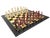 Black Vintage Marquetry Chess Set With Chinese Figurines For Sale - Image 8 of 15