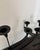 Pair of Vintage Spanish Brutalist Iron Candelabras 5 Candle Holder Large! MCM For Sale - Image 10 of 10