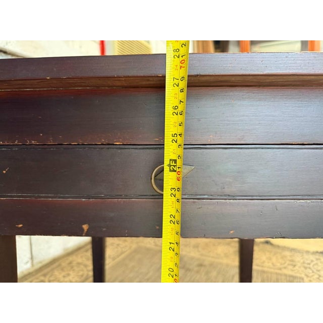 Antique Late 18th -19th Century Federal Style End Side Table For Sale - Image 9 of 11
