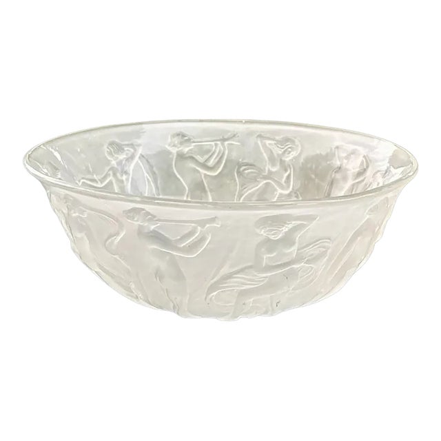 Consolidated Glass Dancing Nymphs Bowl by Reuben Haley c.1926-1932 For Sale