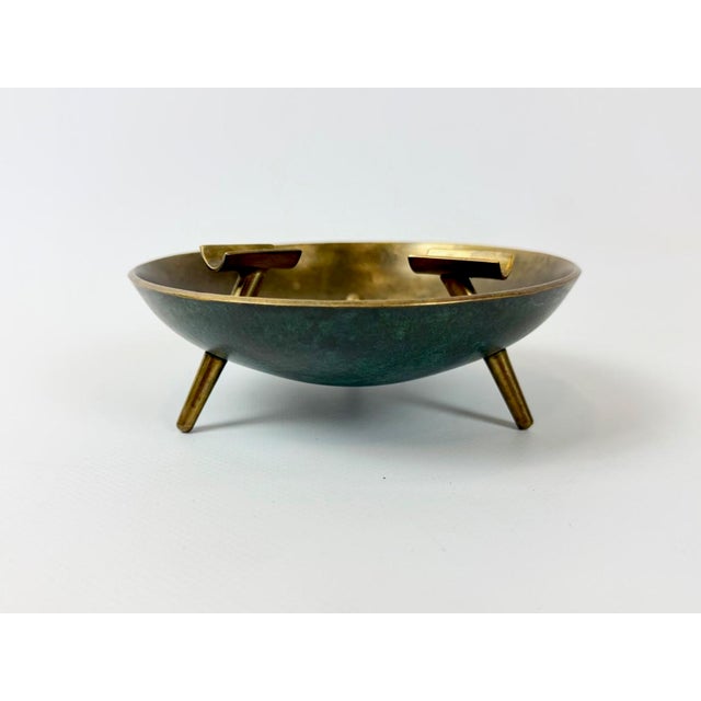 Goldenrod Mid-Century Modern Bronze Ashtray by Carl Auböck, Austria, 1950s For Sale - Image 8 of 8