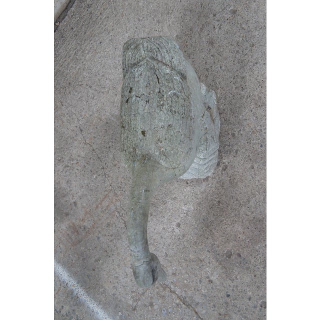 1930s 1930s Italian Carved Stone Bird Garden Sculpture Statue For Sale - Image 5 of 12