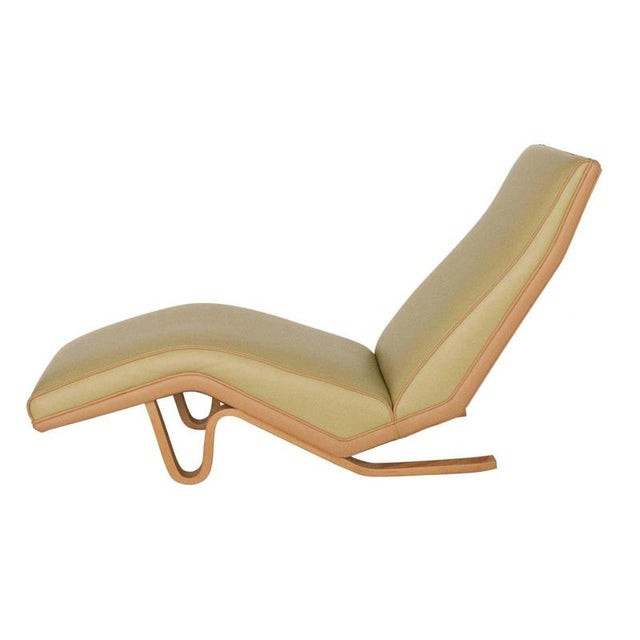 1950s Mid-Century British Leather Chaise Lounge by Andrew J. Milne, 1950 For Sale - Image 5 of 7