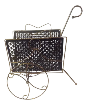 Mid Century Modern Mesh Magazine Basket Decor