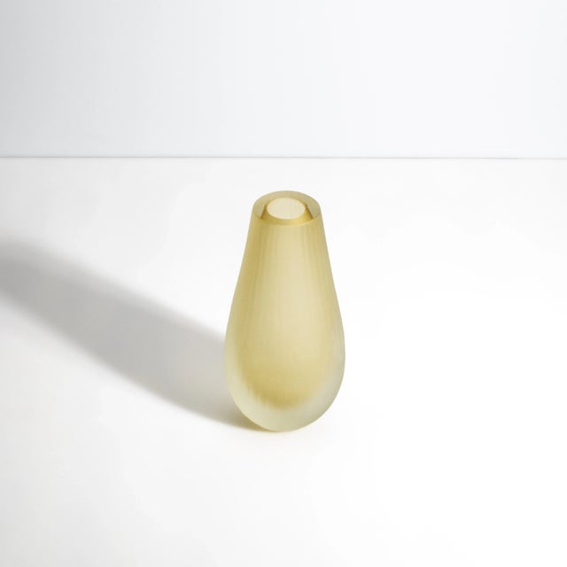 2020s Hand Blown Murano Vase Canetto in Tobacco For Sale - Image 5 of 9