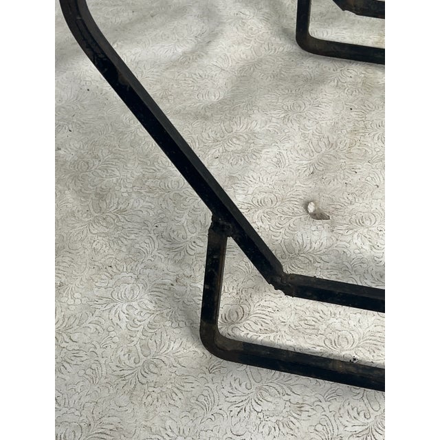 Mid-Century Modern Mid Century Octagonal Log Holder in Wrought Iron For Sale - Image 3 of 10