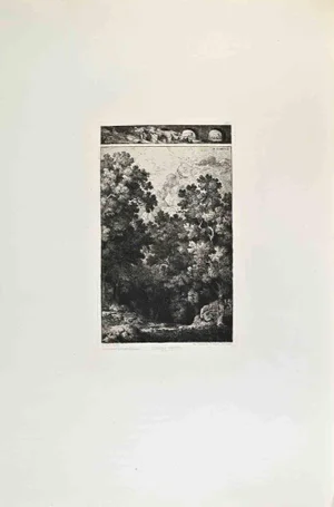 Benoît-Louis Prévost, Chiens Verts, Etching, 1870s