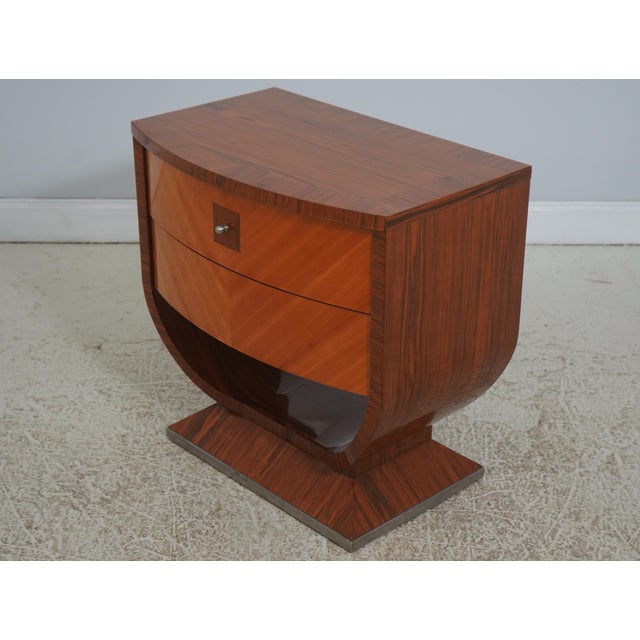 Italian Pair of Quintessential Italian Inlaid Nightstands For Sale - Image 3 of 18