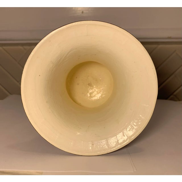 Vintage Reverse Painted Glass Vase For Sale In Los Angeles - Image 6 of 9