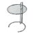 Alivar Eileen Grey Style Chrome + Glass Side Table For Sale