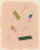 Blush Pink Playful Abstract 'Confetti' Art Print, Geometric Shapes, 38 X 30 Unframed Print For Sale