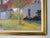 Pink Vintage Anne Thiffault Impressionist Country House Landscape Oil on Board Painting, Framed For Sale - Image 8 of 11
