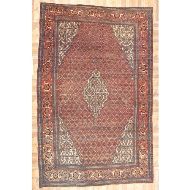 Oversized Antique Persian Bibikabad Rug - 12'11 X 20'00 For Sale - Image 9 of 9