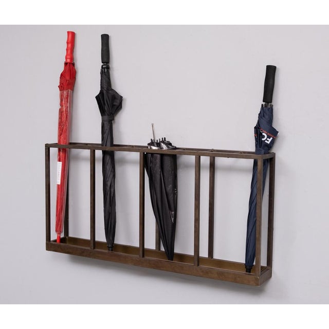 Very nice large handmade Brass umbrella stand . Can be hang on the wall . Beautiful crafted Copper dripping tray . Fits...