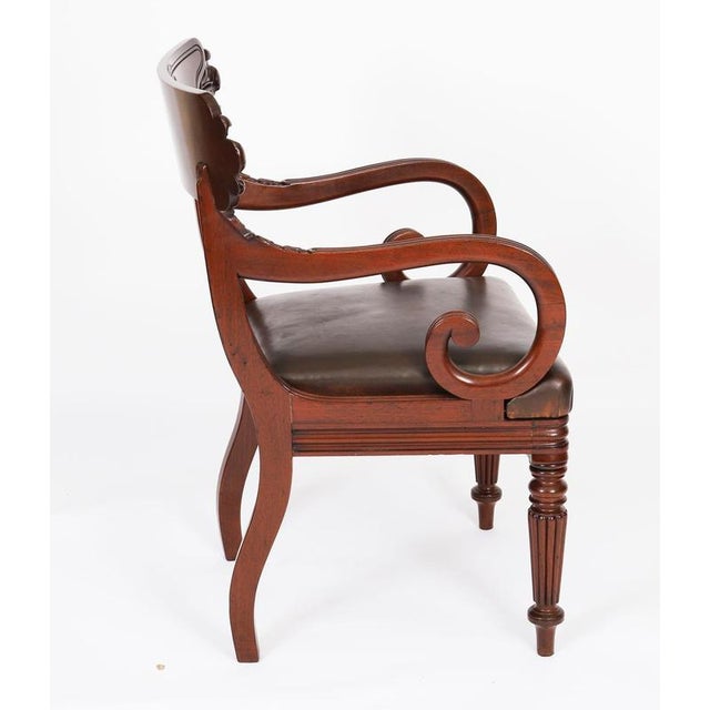 Antique English William IV Bar Back Dining Chairs, 19th Century, Set of 8 For Sale - Image 11 of 18