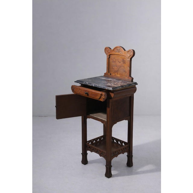 1900 - 1909 Art Nouveau Bedside Tables by Vittorio Valabrega, 1900, Set of 2 For Sale - Image 5 of 13