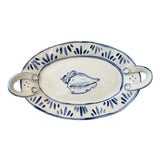 Conch Shell Handled Platter For Sale