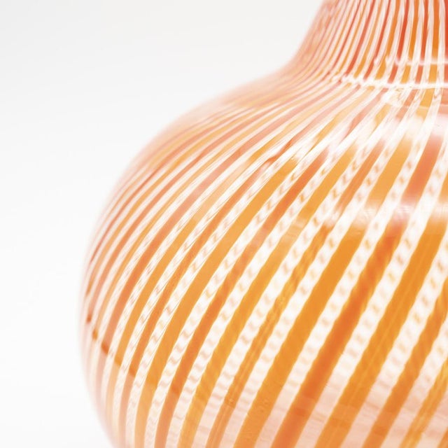 Hand-Blown Filigrana Glass Vase by Mario Colelli and Hertha Bengtson for Rosenthal, 1980s For Sale - Image 6 of 9