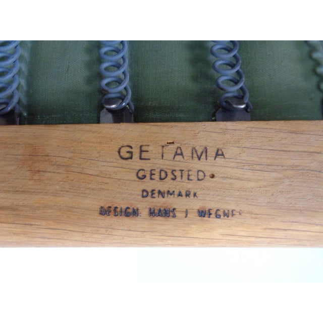 1960s Danish GE290 Chair in Oak and Kvadrat Hallingdal by Hans J. Wegner for Getama, 1960s For Sale - Image 5 of 18