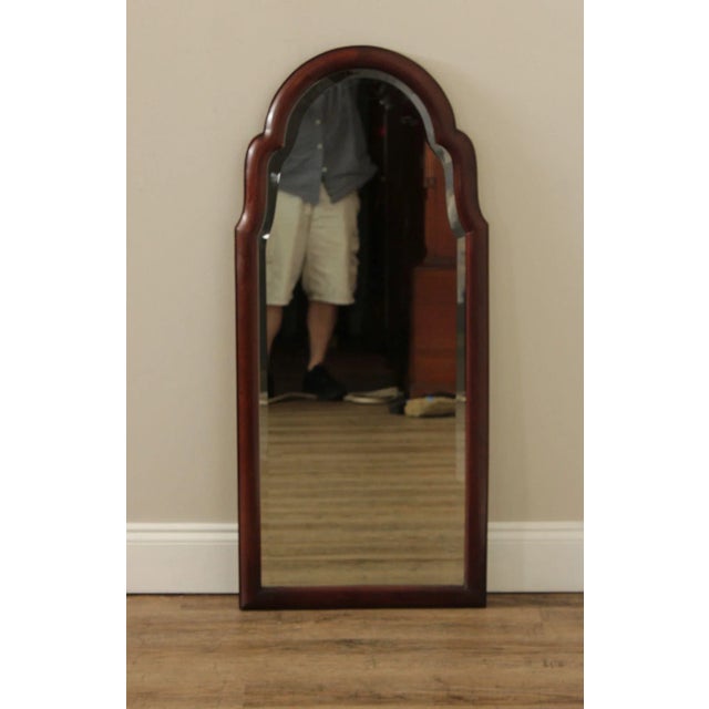 Queen Anne Queen Anne Style Solid Mahogany Keyhole Wall Mirror For Sale - Image 3 of 12